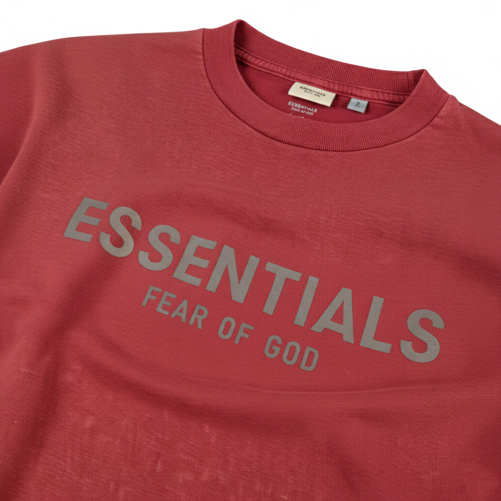 Camiseta oversize roja para hombre - detalle - JDC Luxury Store