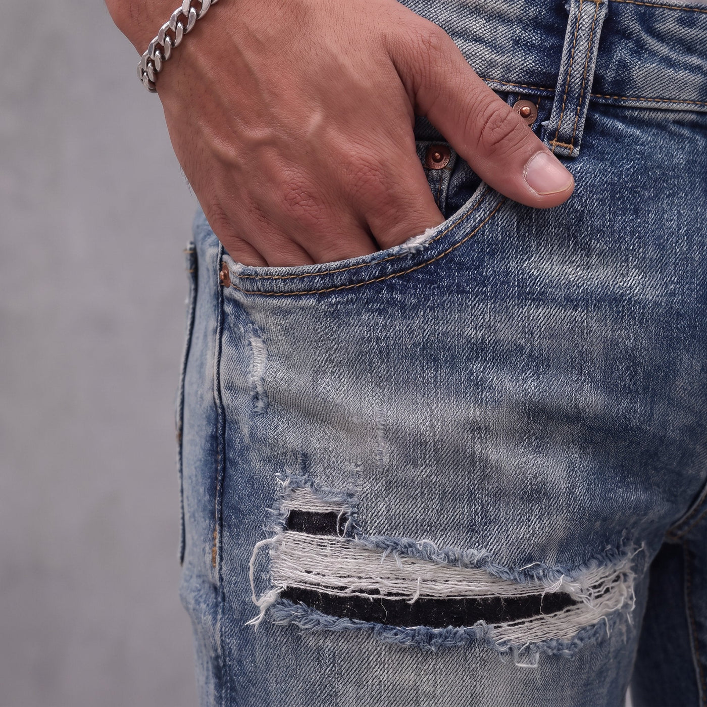 Jean PP PU033 Azul Para Hombre