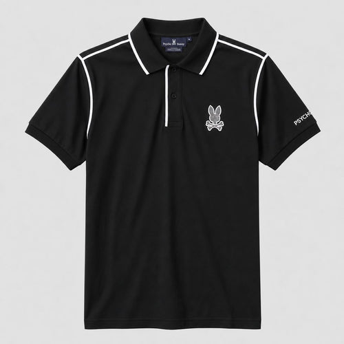 Camiseta 185033 Tipo Polo Negra Para Hombre