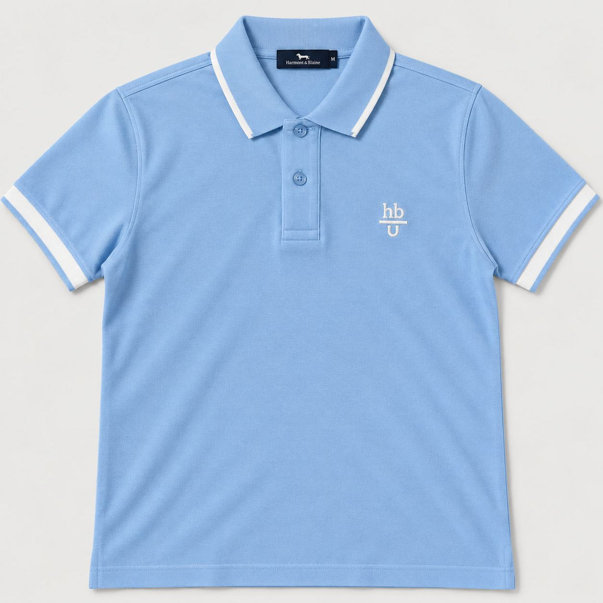 Camiseta 918053 Tipo Polo Azul Claro para hombre