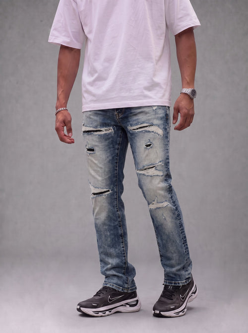 Jean PP PU033 Azul Para Hombre