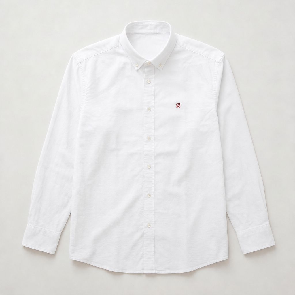 Camisa 50018 Manga larga Blanco para hombre