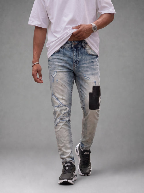 Jean PP PUD044 Azul Para Hombre