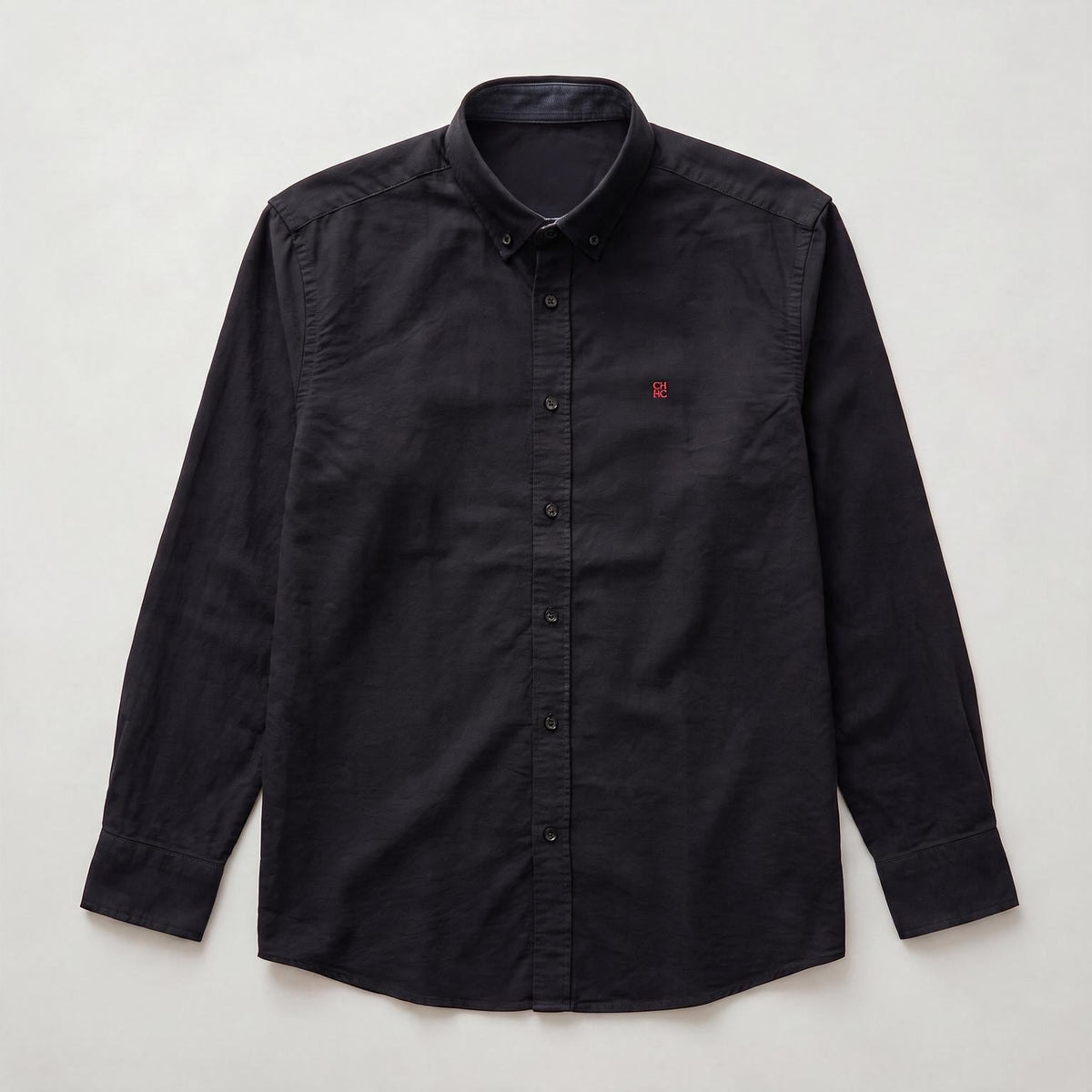 Camisa 50018 Manga larga Negro para hombre