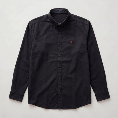 Camisa 50018 Manga larga Negro para hombre