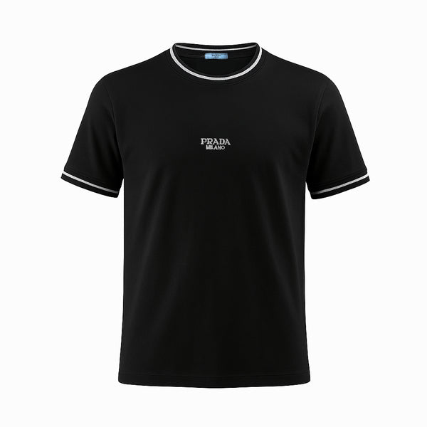 Camiseta 66029 Básica Negra Para Hombre