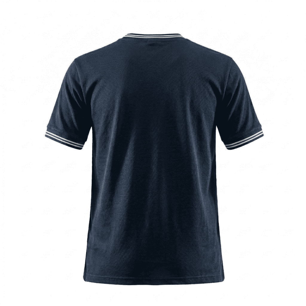 Camiseta básica azul oscuro para hombre - vista trasera - JDC Luxury Store
