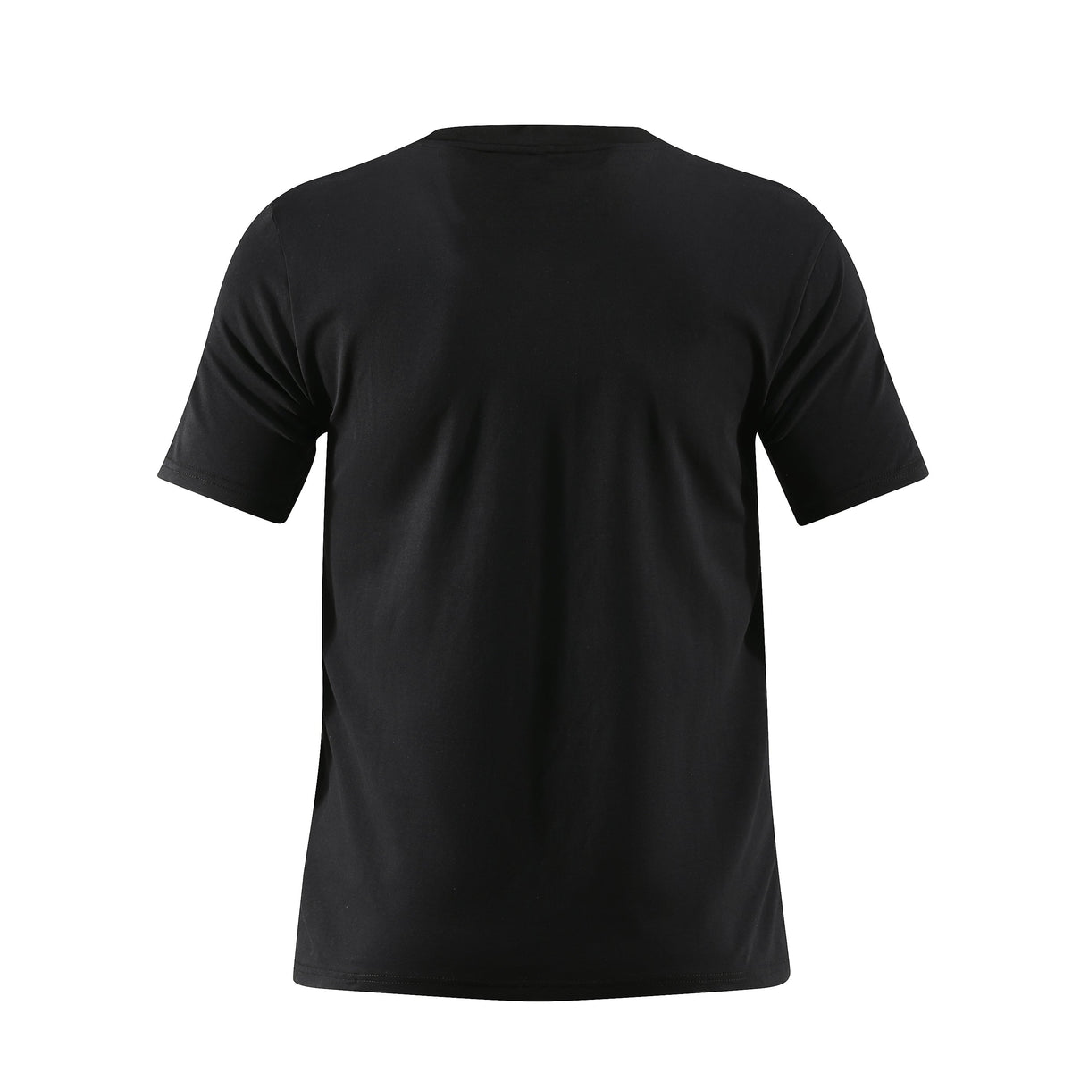 Camiseta 66609  Estampada Negra Para Hombre