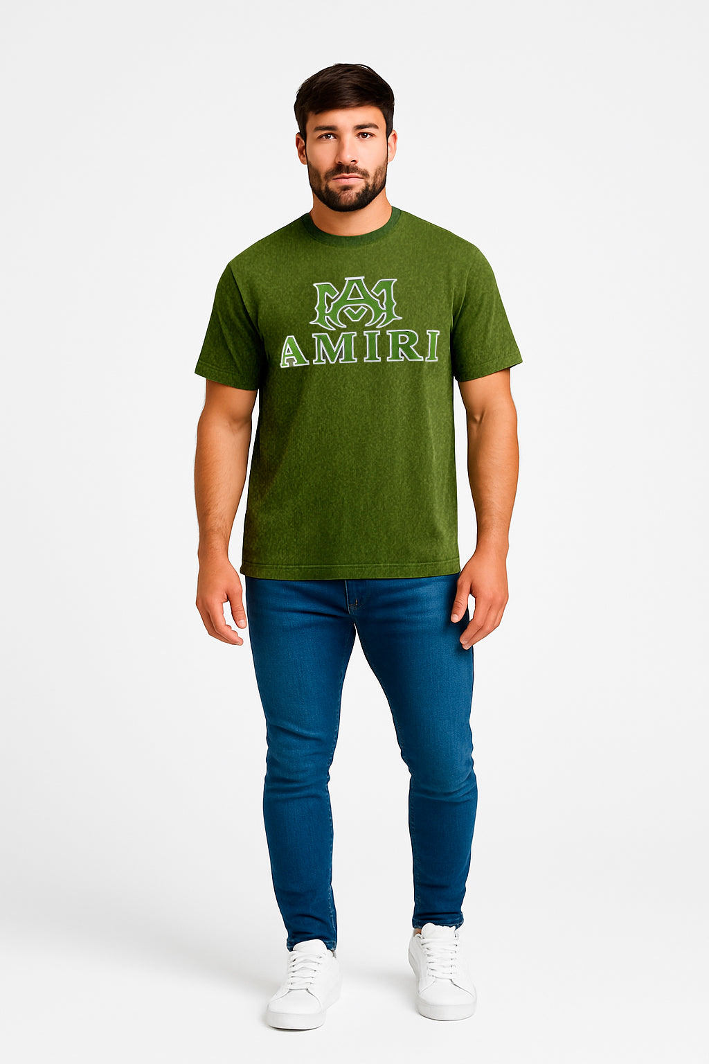 Camiseta estampada pickling para hombre - con modelo - JDC Luxury Store