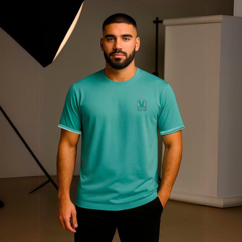 Camiseta 66677 Básica Menta Para Hombre
