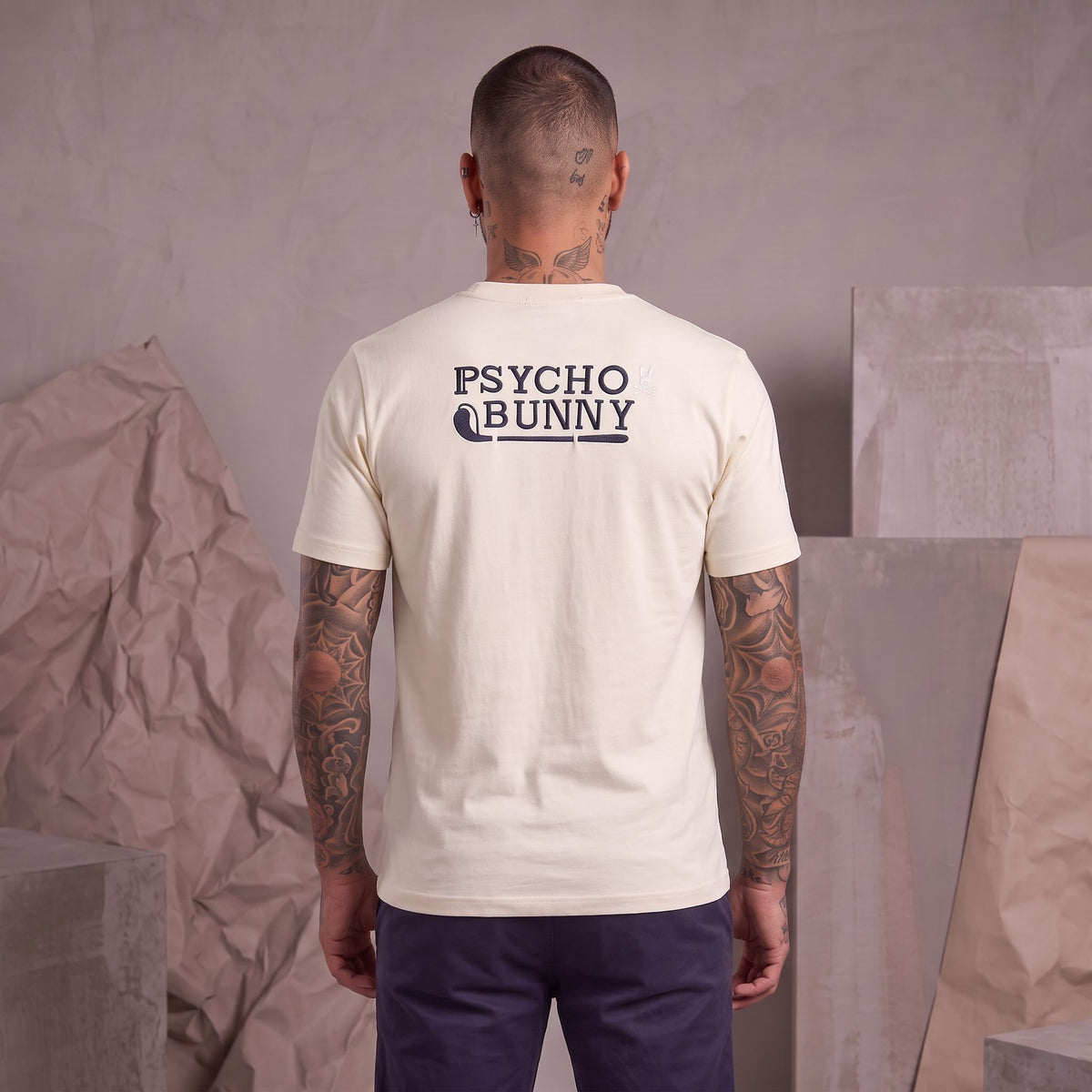 Camiseta 661108 Estampada Crema para hombre
