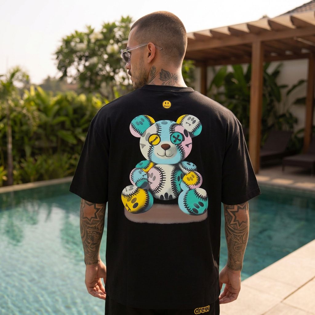 Camiseta 881200 Oversize Negro para hombre