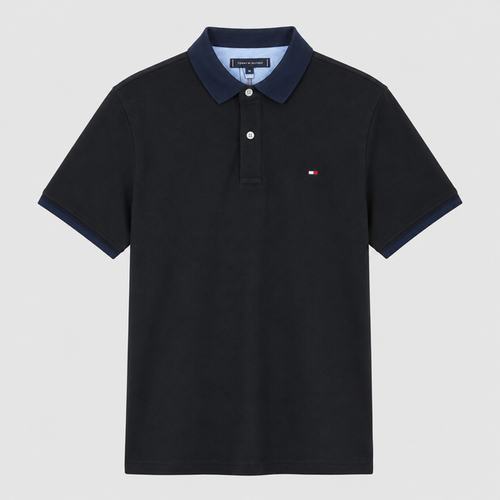 Camiseta 778113 Tipo Polo Negra para hombre