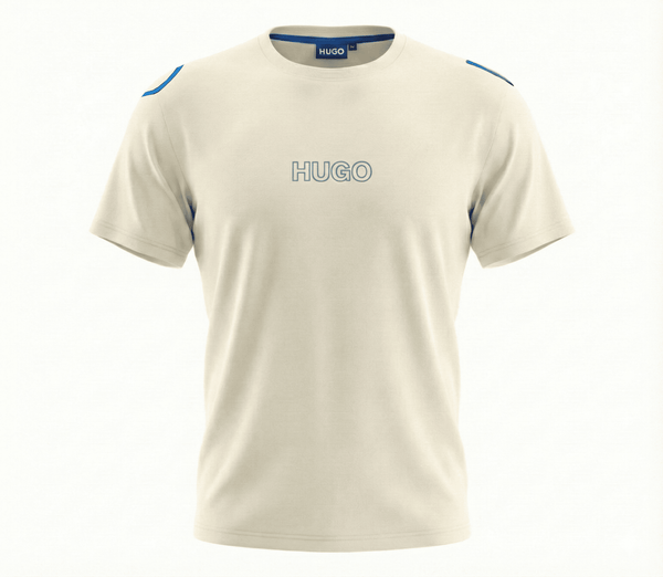 Camiseta estampada crema para hombre - JDC Luxury Store