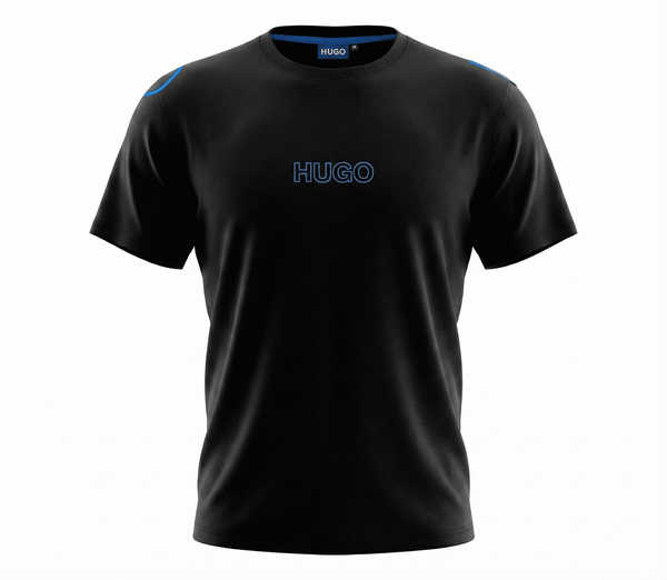 Camiseta estampada negra para hombre - JDC Luxury Store