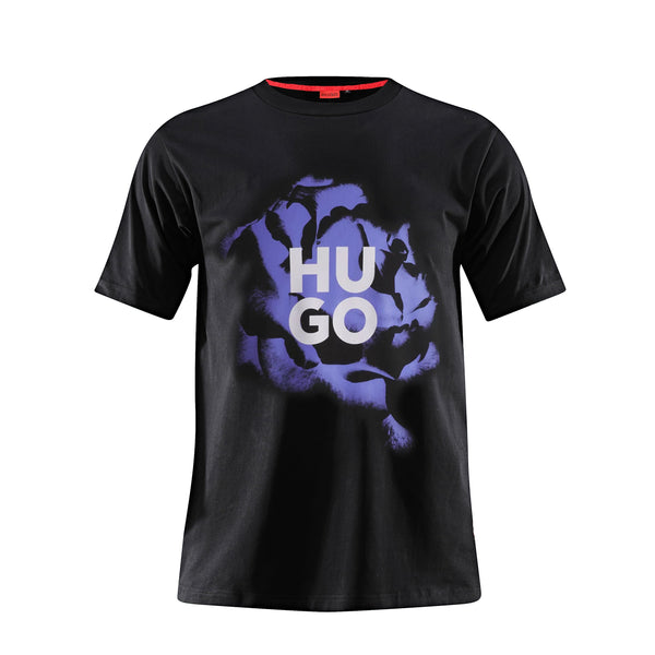 Camiseta 786643  Estampada Negra Para Hombre
