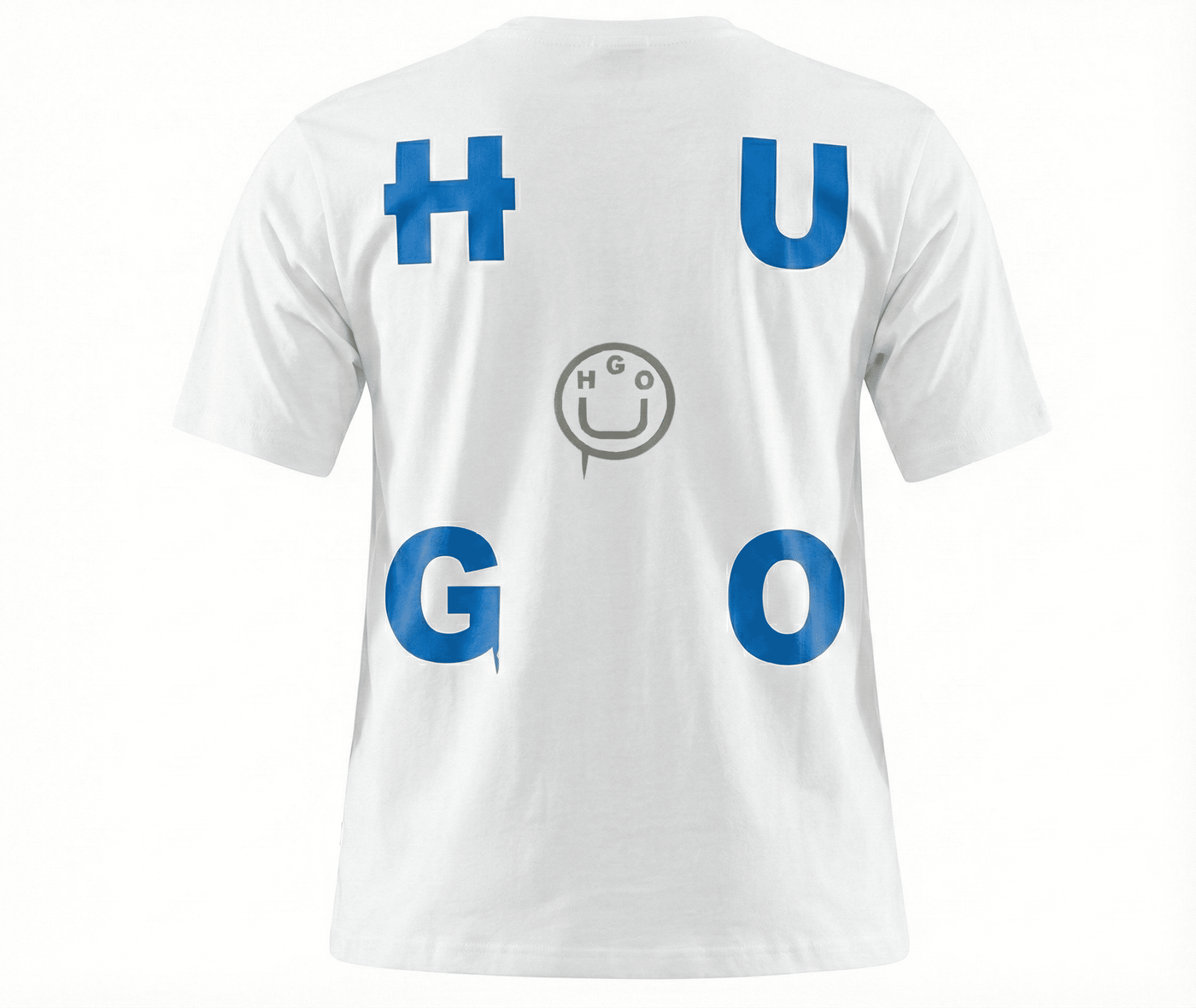 Camiseta estampada blanca para hombre - vista trasera - JDC Luxury Store