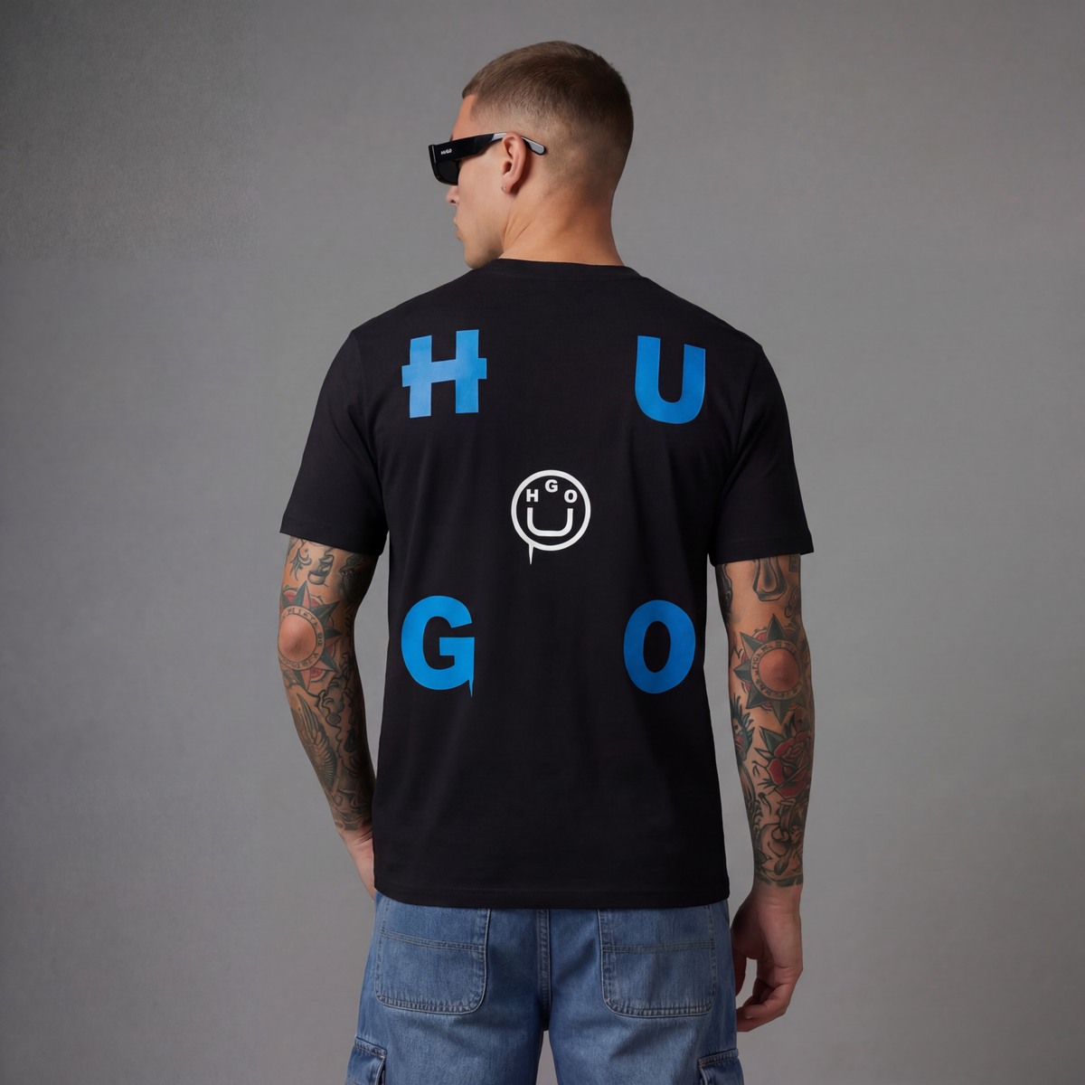 Camiseta 786644 Estampada Negra Para Hombre