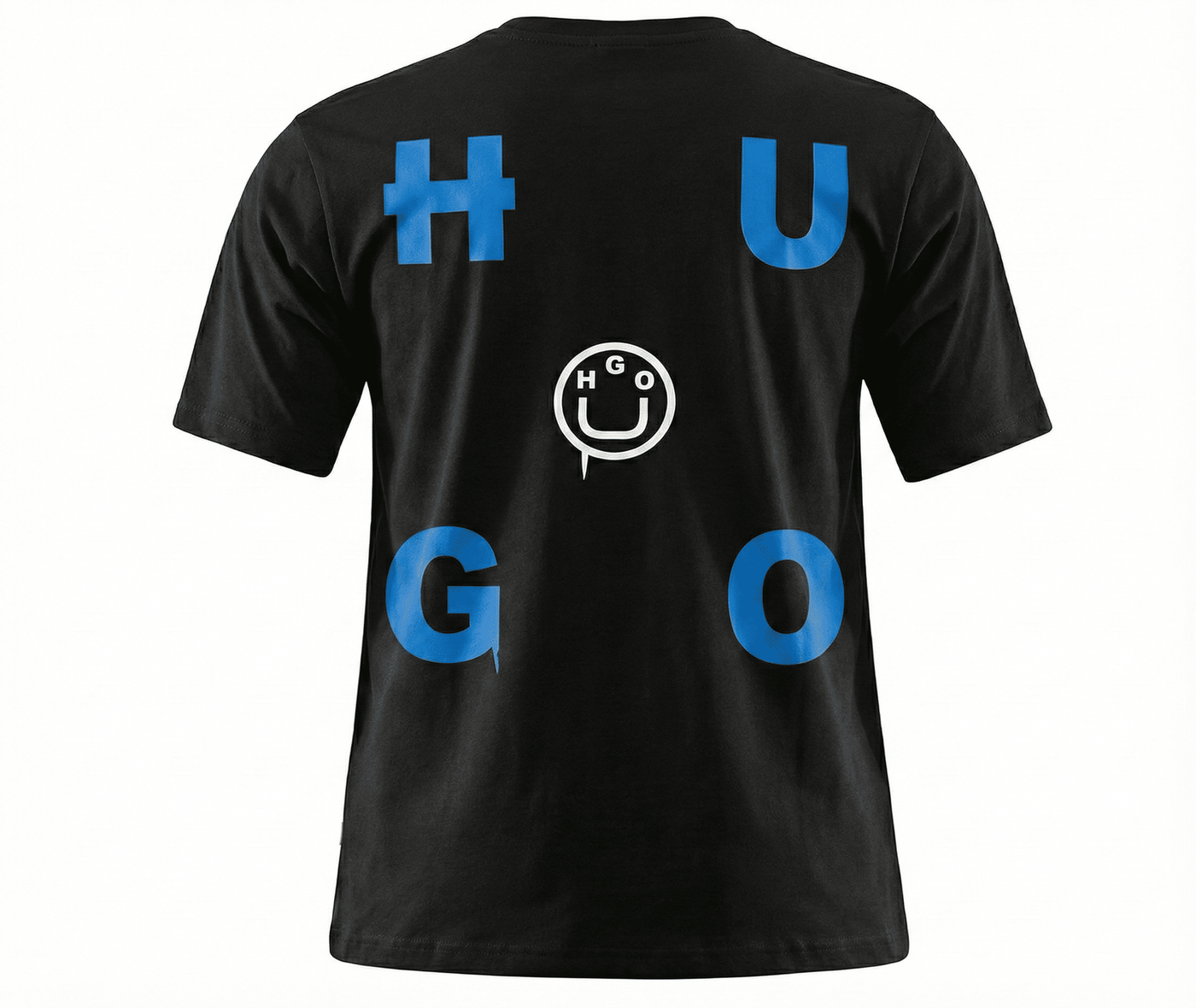Camiseta estampada negra para hombre - vista trasera - JDC Luxury Store