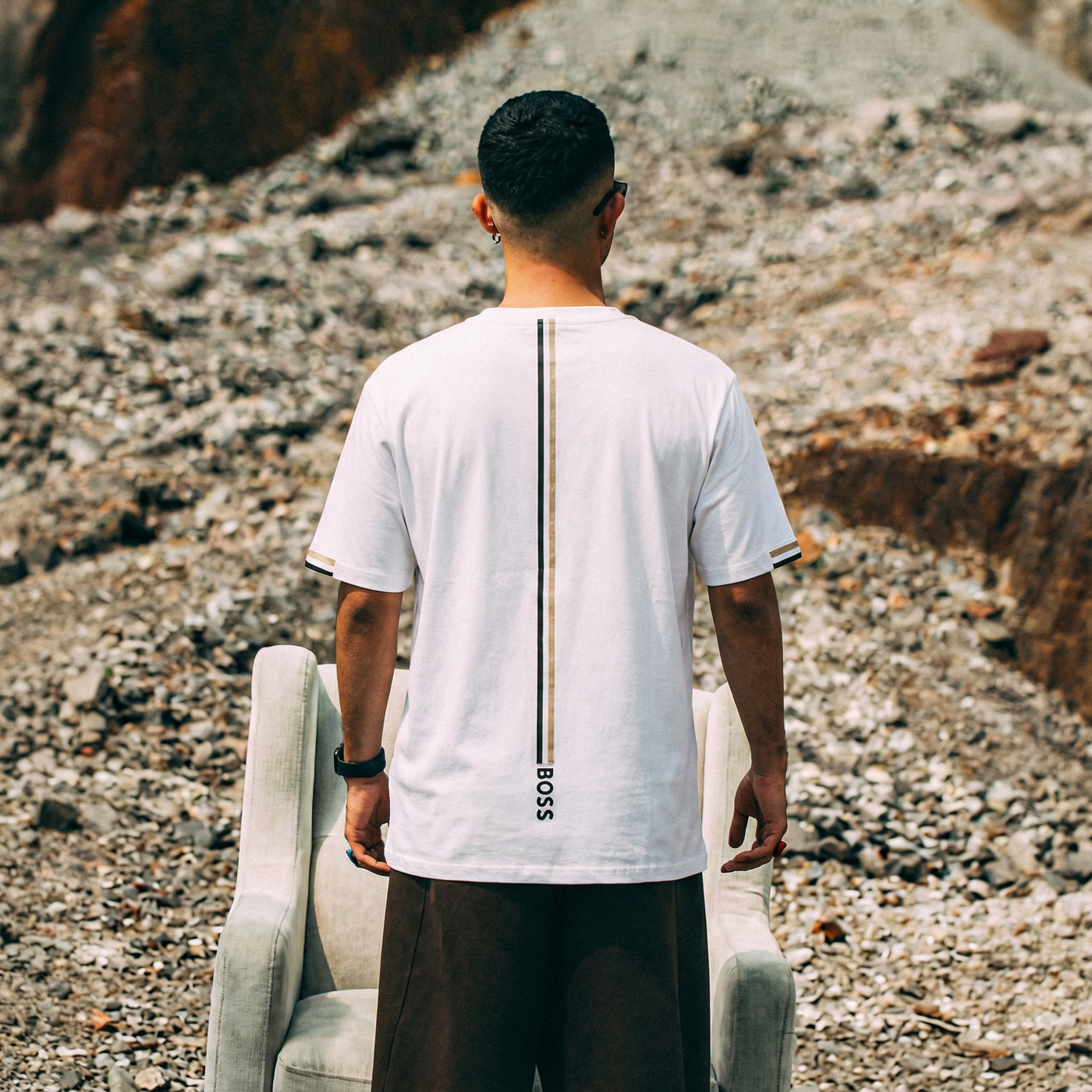 Camiseta 786649 Estampada Blanca Para Hombre