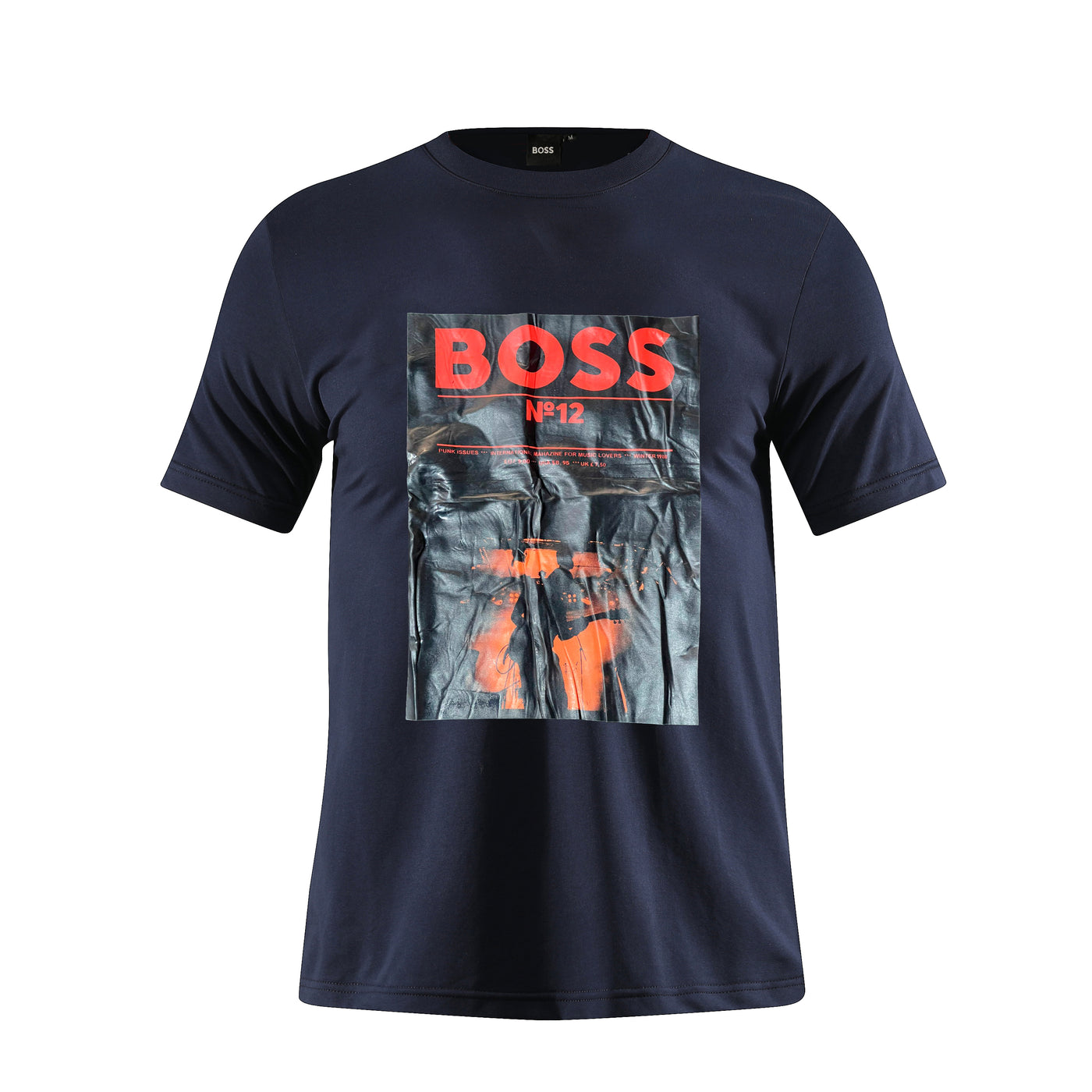 Camiseta estampada azul oscuro para hombre - JDC Luxury Store