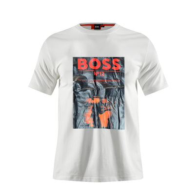 Camiseta estampada blanca para hombre - JDC Luxury Store