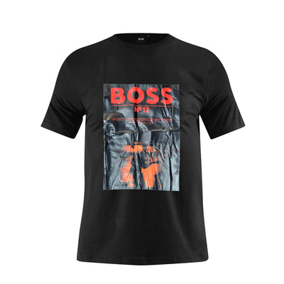 Camiseta 786655 Estampada Negra Para Hombre