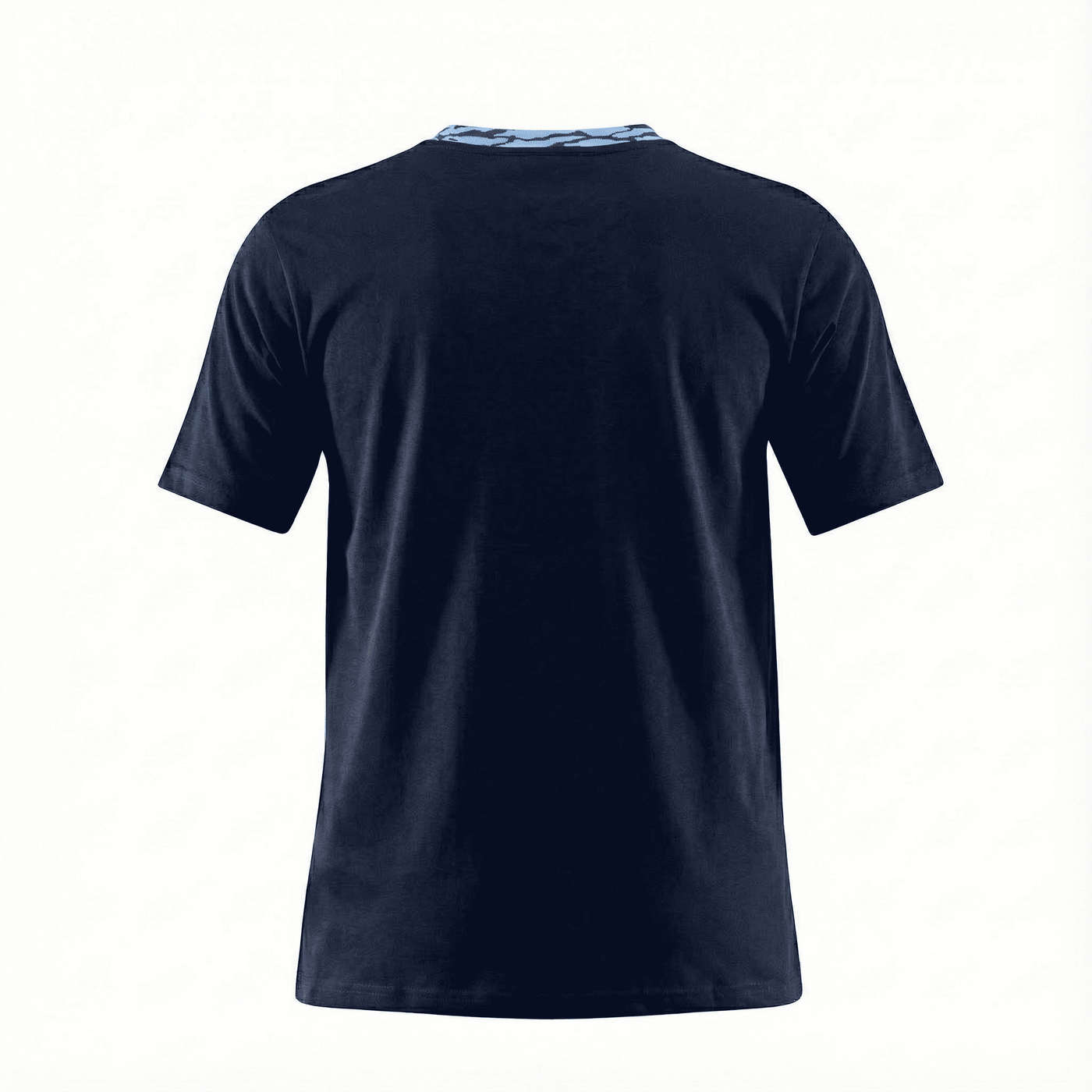 Camiseta básica azul oscuro para hombre - vista trasera - JDC Luxury Store