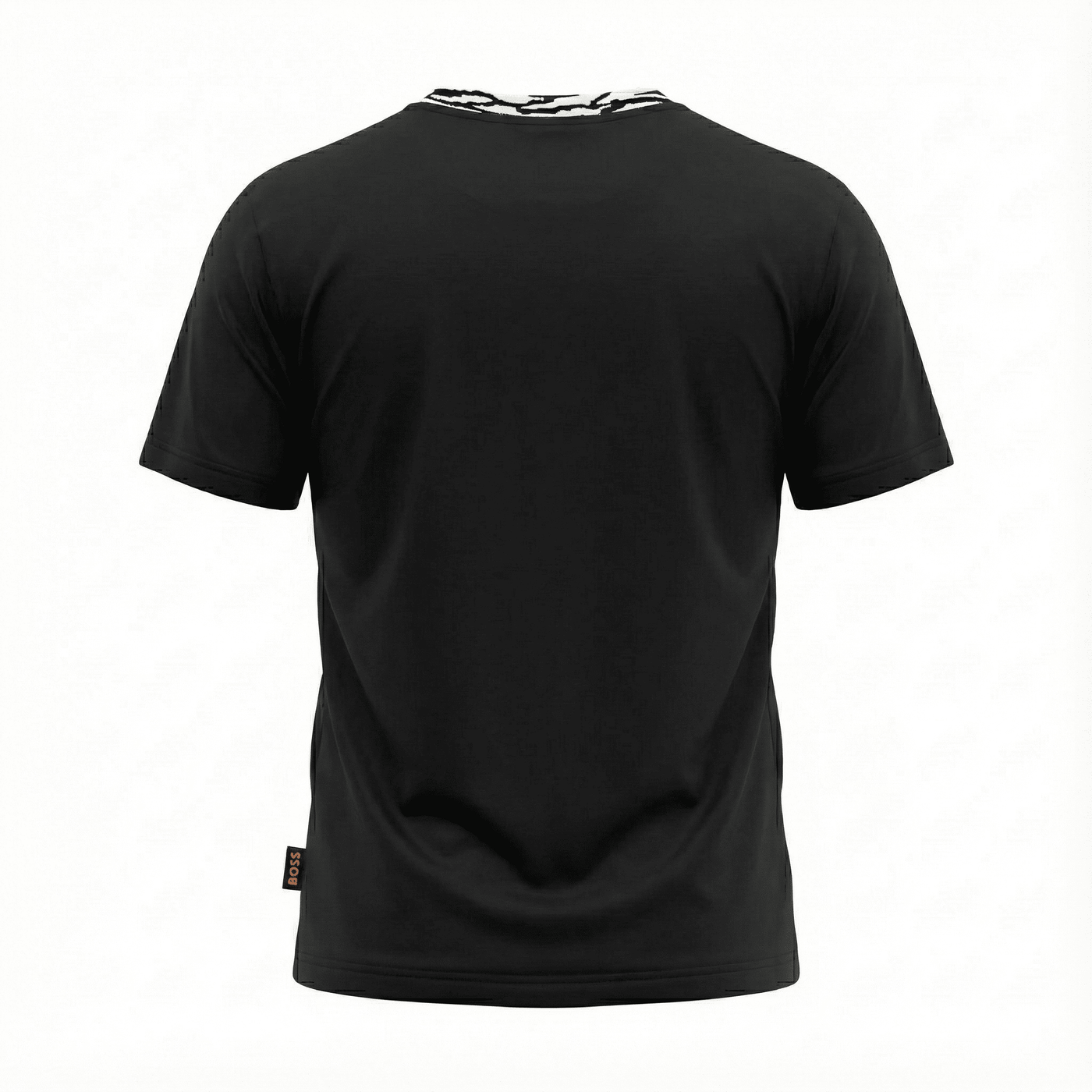 Camiseta básica negra para hombre - vista trasera - JDC Luxury Store