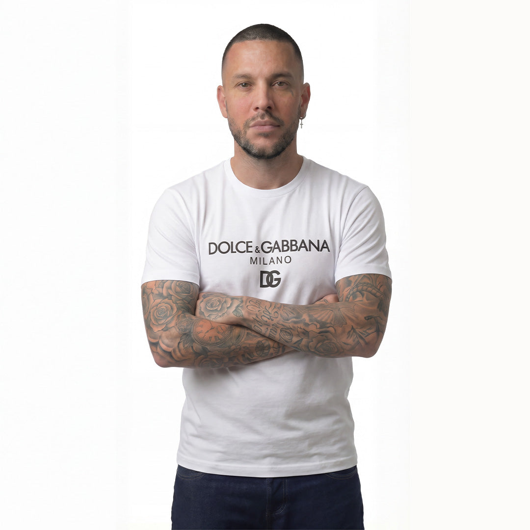 Camiseta 786669 Estampada Blanca Para Hombre