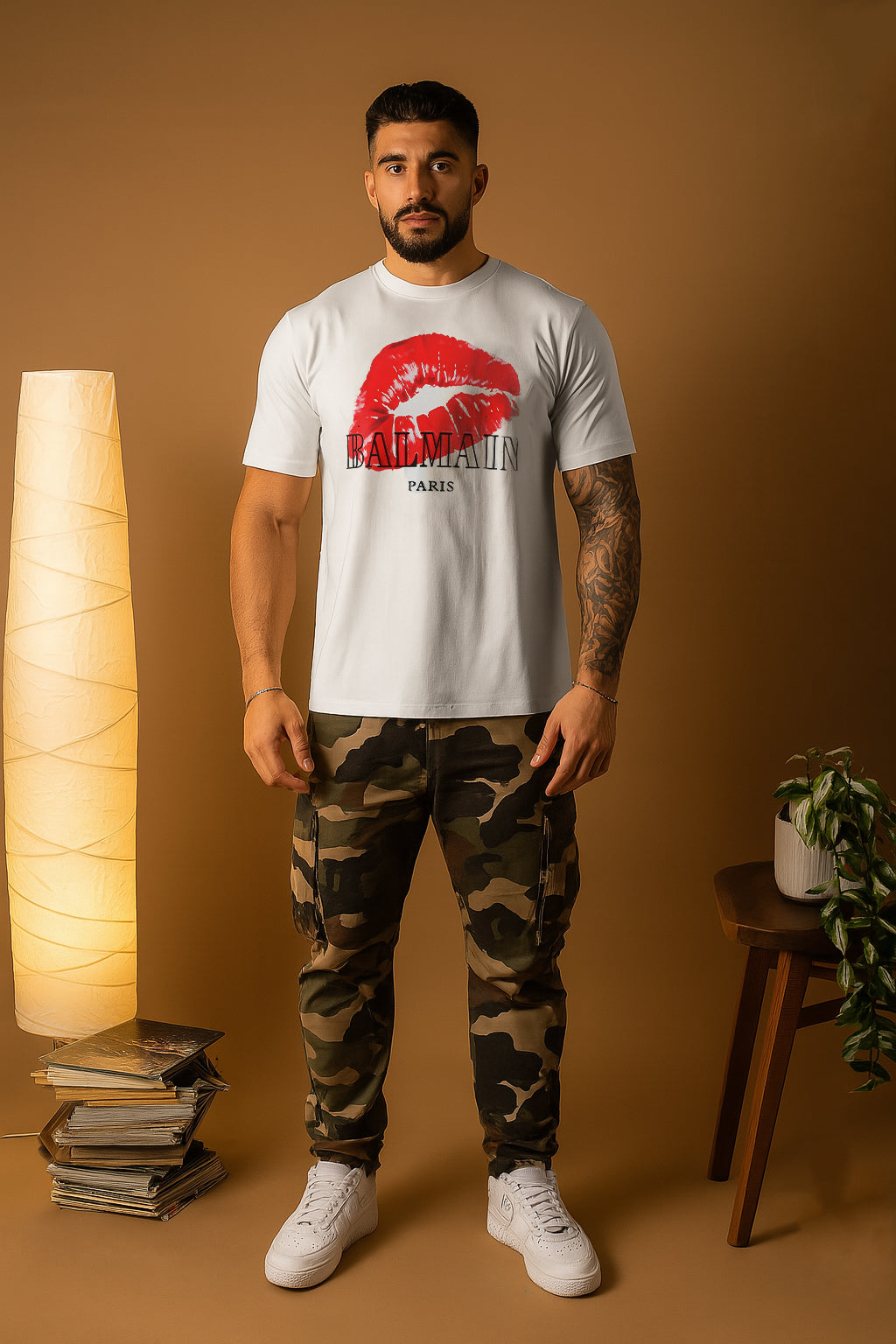 Camiseta 786755 Estampada Blanca Para Hombre