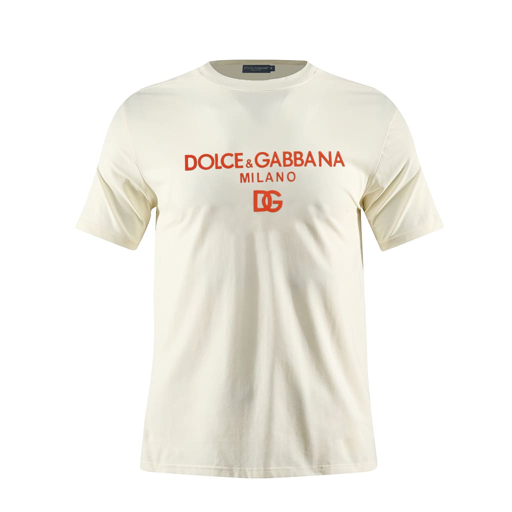 Camiseta estampada crema para hombre - JDC Luxury Store