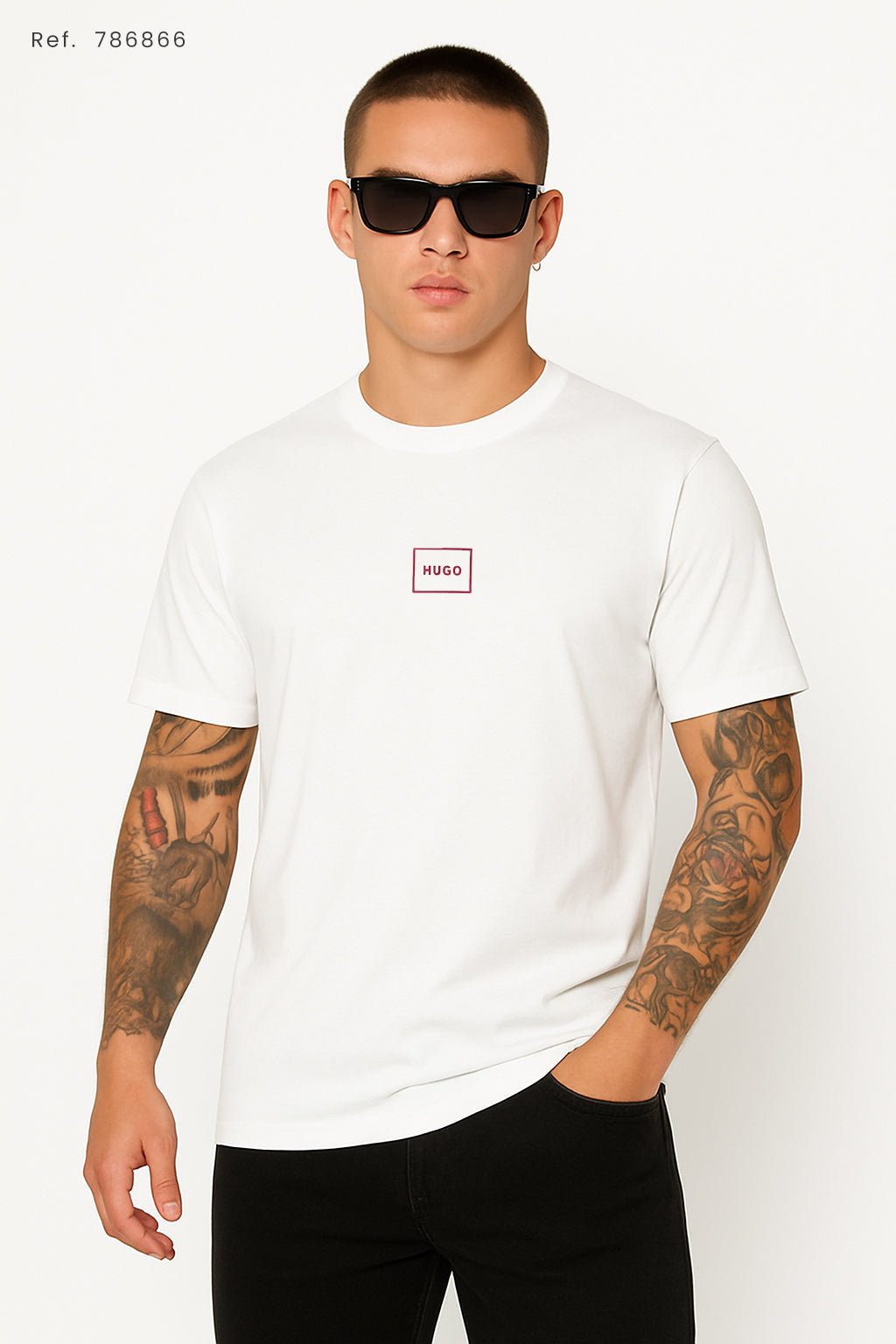 Camiseta 786866 Básica  Blanca Para Hombre