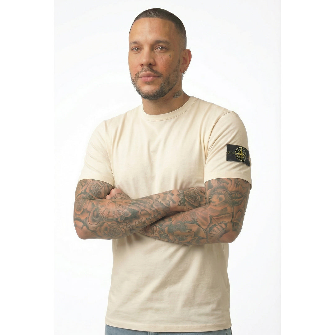 Camiseta 786876 Básica Crema Para Hombre