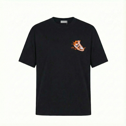 Camiseta oversize negra para hombre JDC