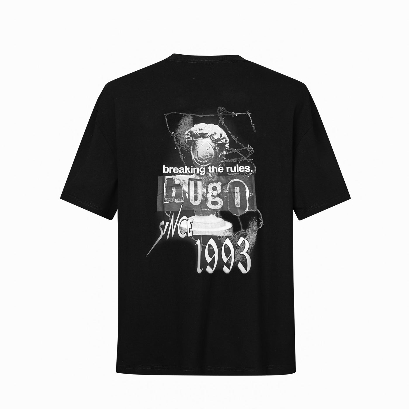 Camiseta oversize negra para hombre - imagen 2 - JDC Luxury Store