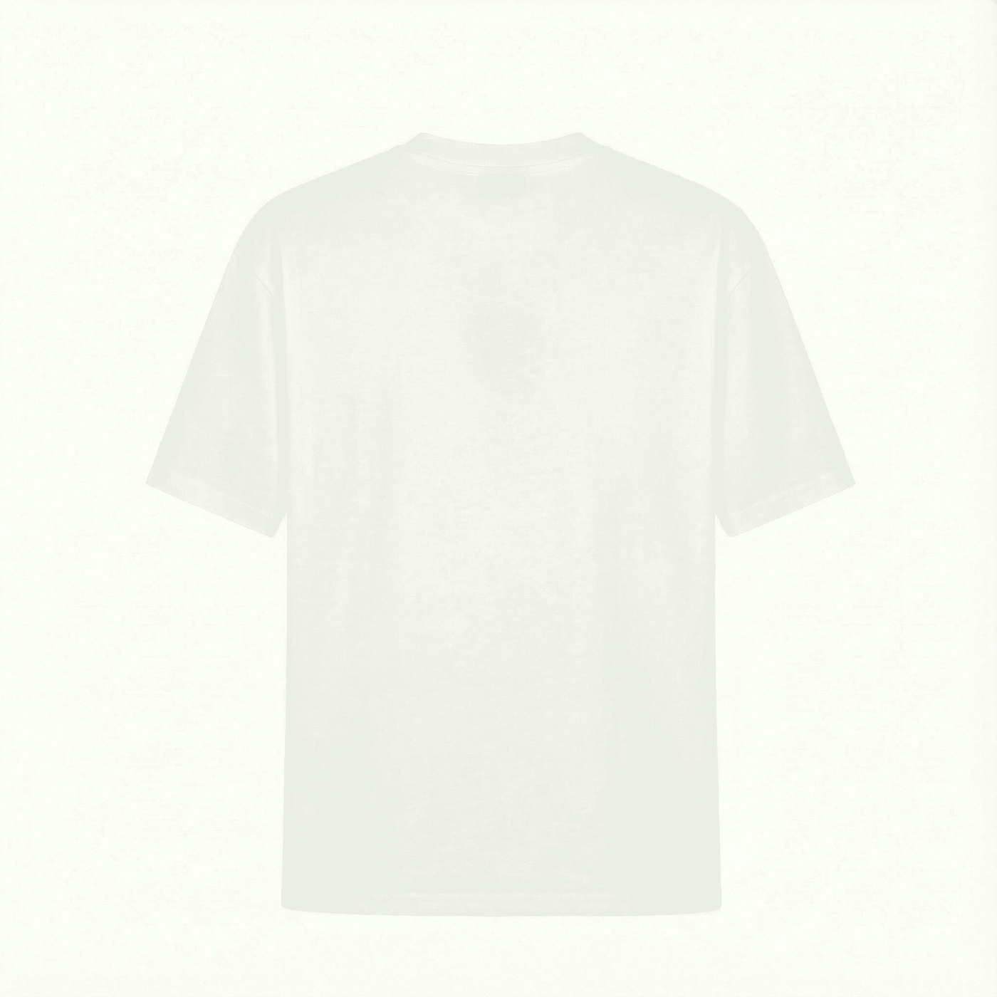 Camiseta oversize blanca para hombre - vista trasera - JDC Luxury Store
