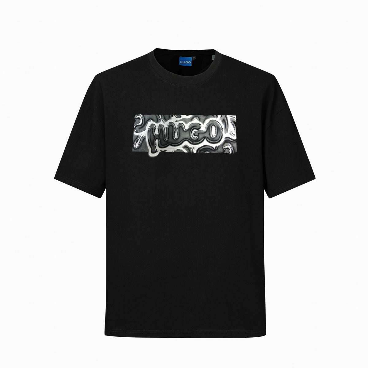 Camiseta oversize negra para hombre - JDC Luxury Store