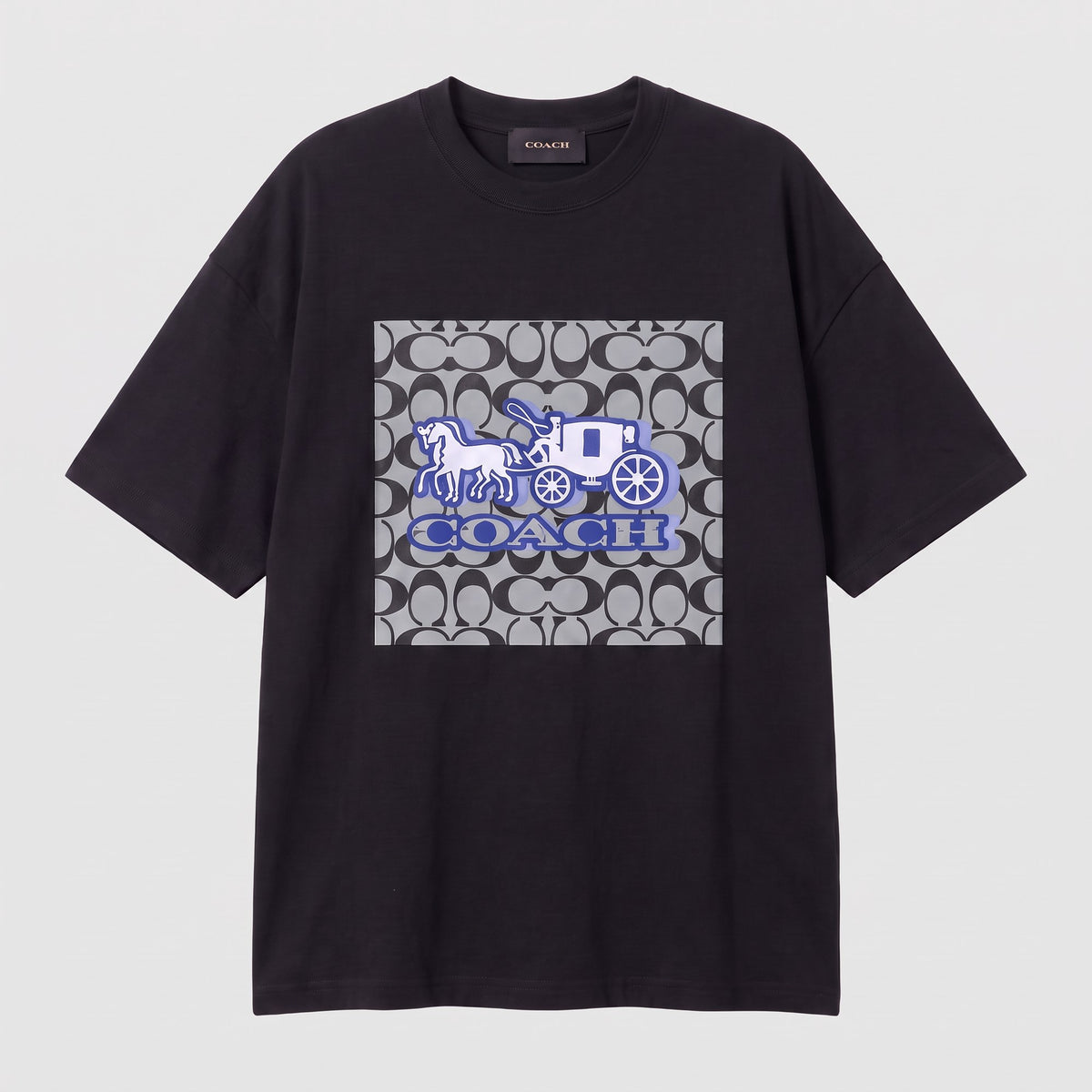 Camiseta 788413 Oversize Negra Para Hombre - foto 1