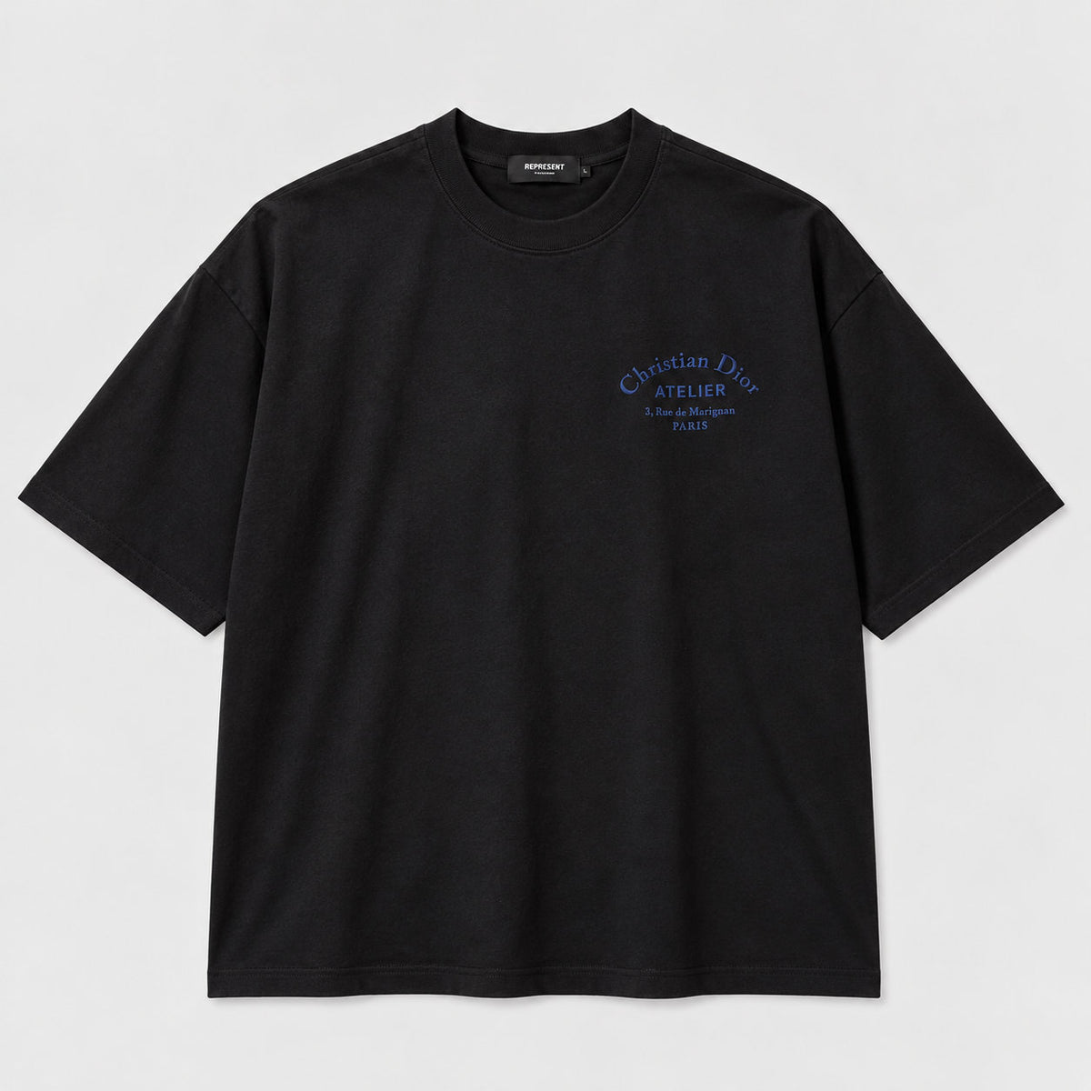 Camiseta 788438 Oversize Negra Para Hombre