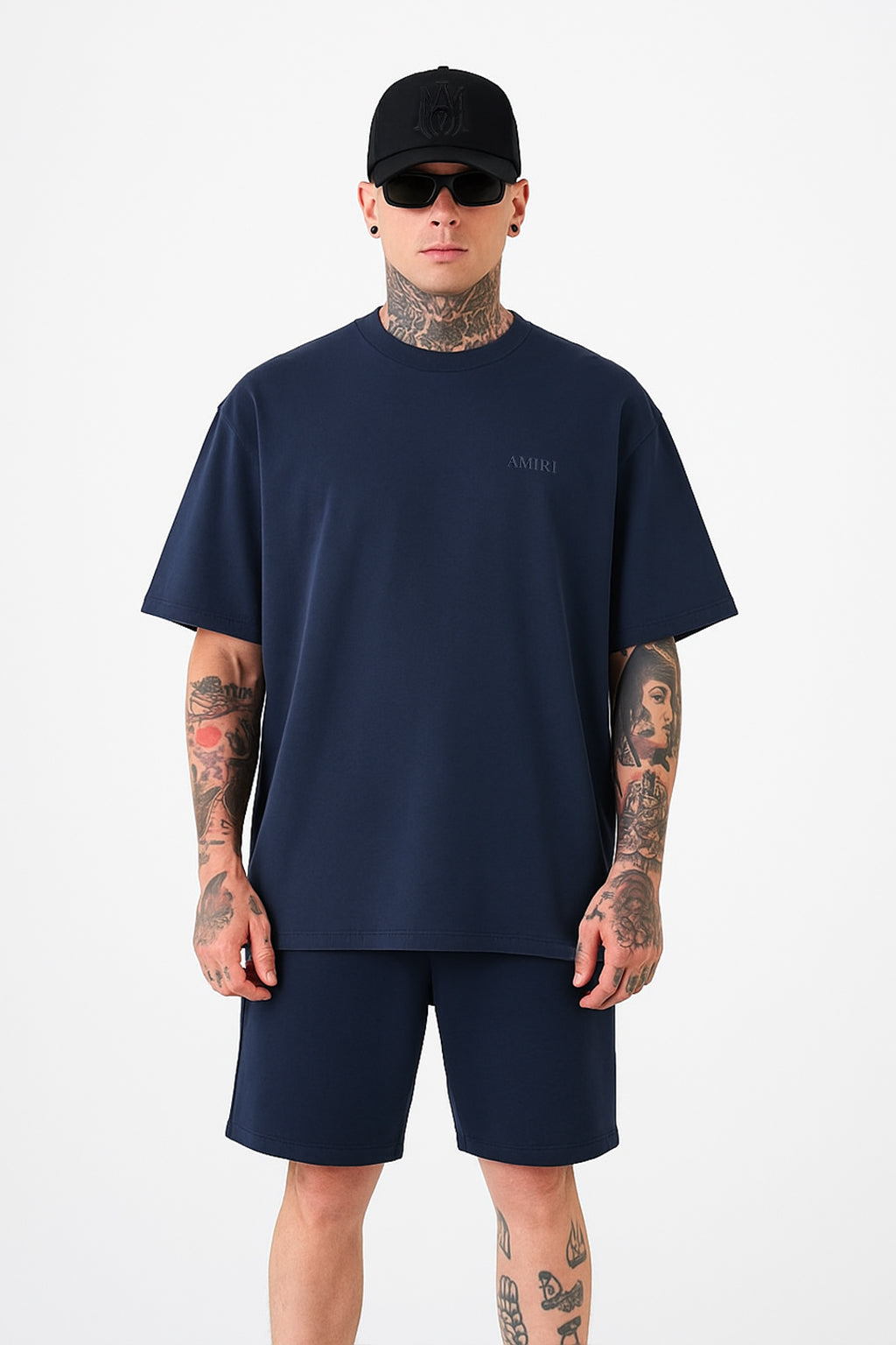 Camiseta oversize azul oscuro para hombre - imagen 2 - JDC Luxury Store