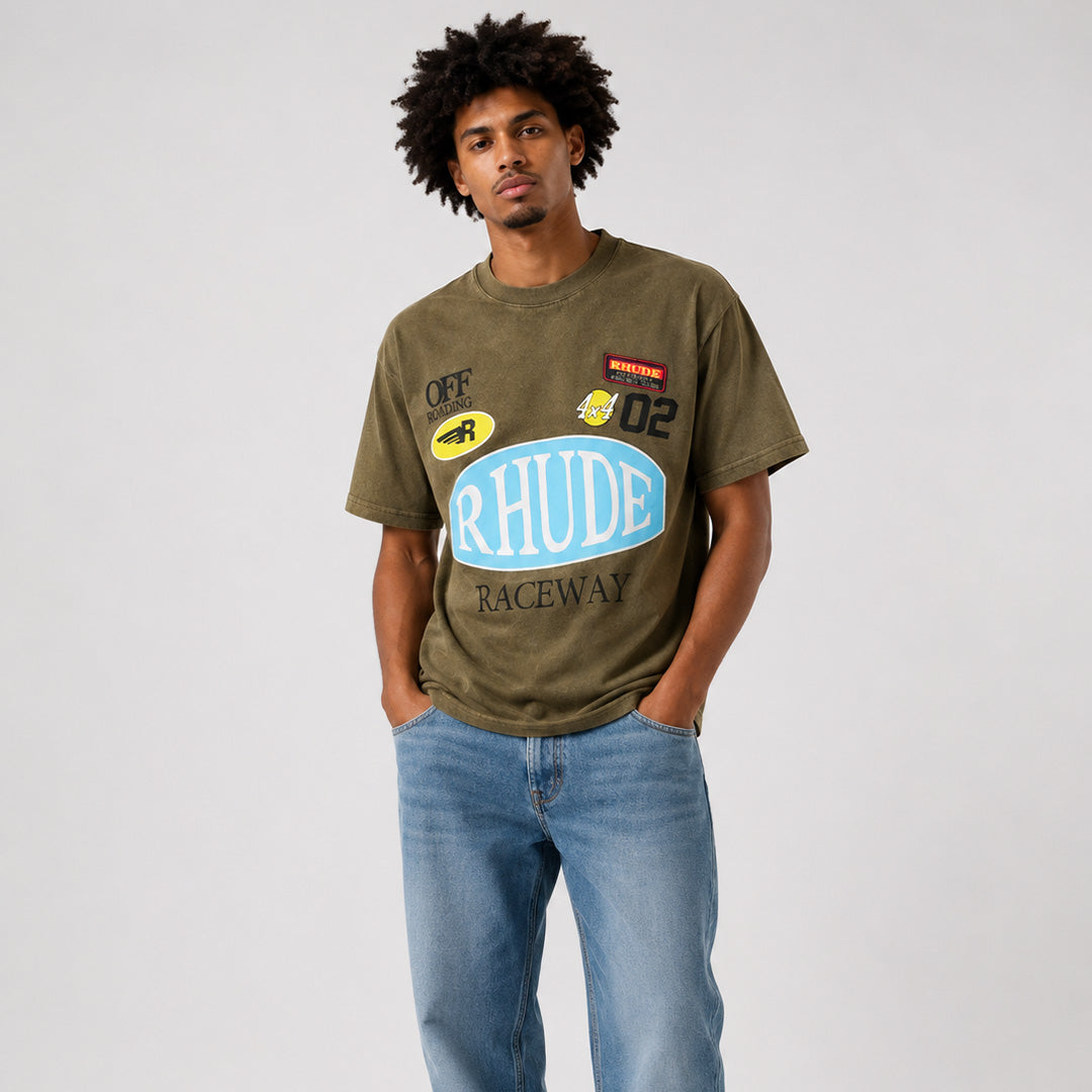 Camiseta 866517 Estampada Verde Para Hombre