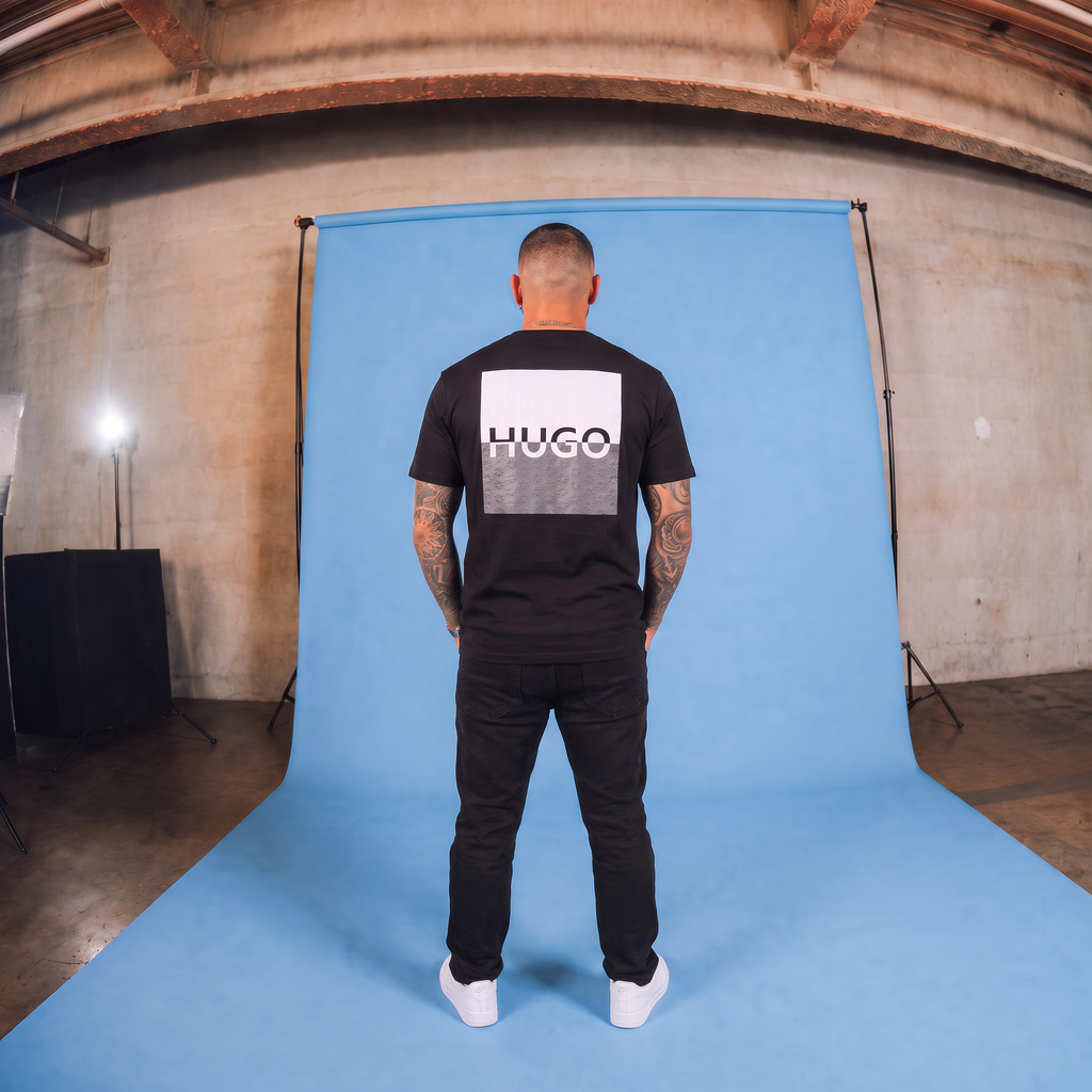 Camiseta 786490 Estampada Negra Para Hombre