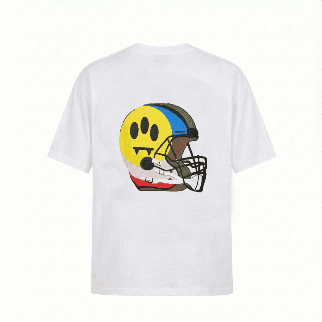 Camiseta oversize blanca para hombre - vista trasera - JDC Luxury Store