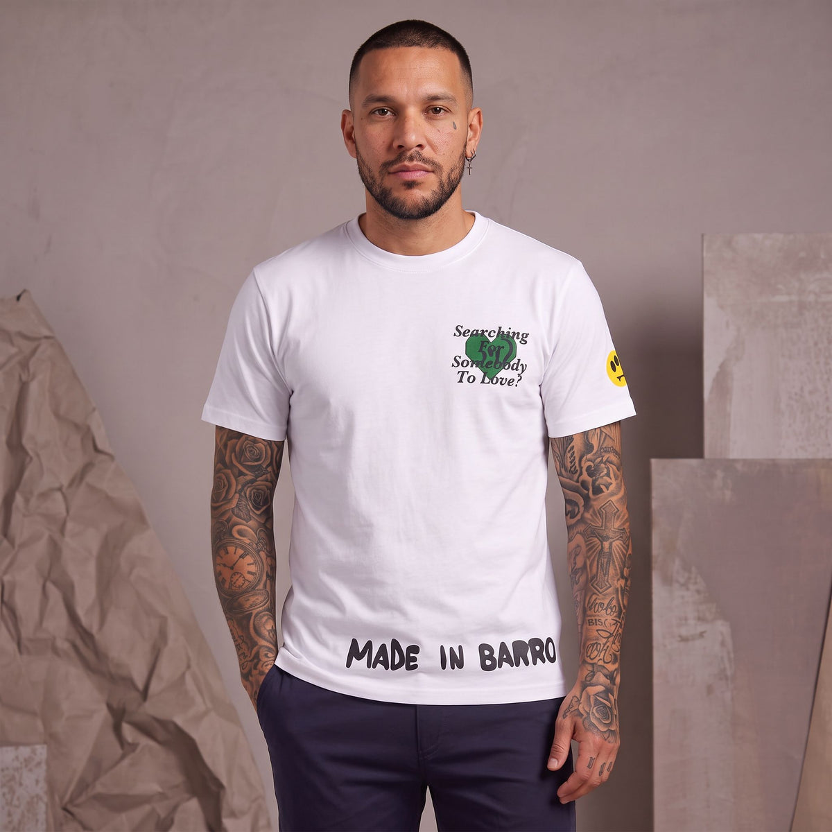 Camiseta 661131 Estampada Blanco para hombre