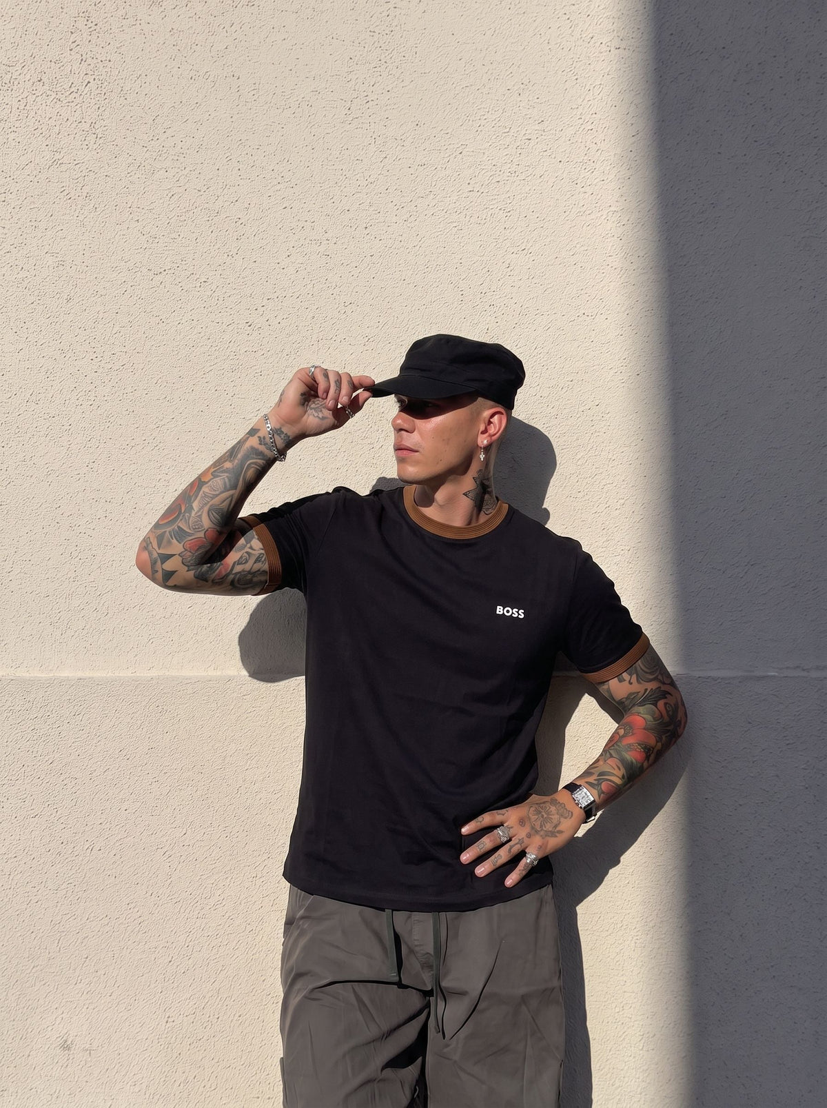 Camiseta 921033 Basica Negro para hombre