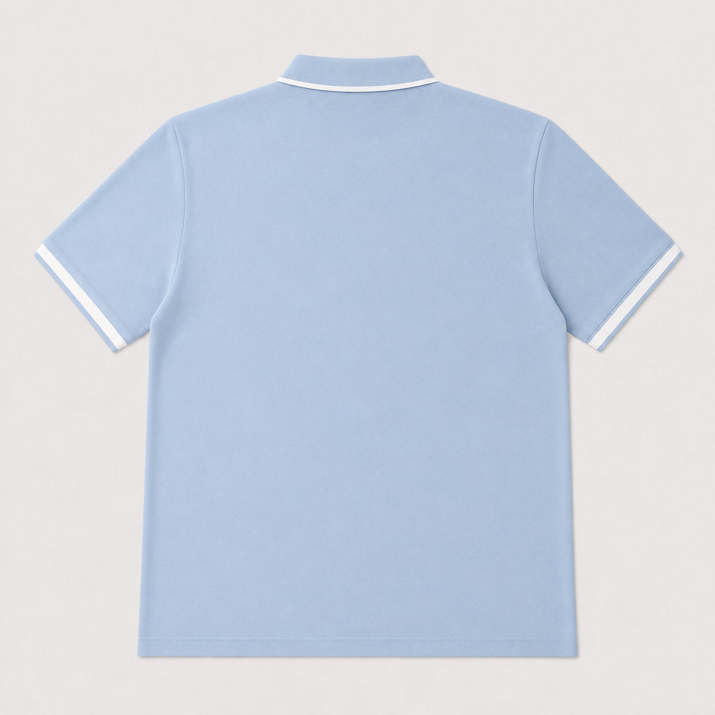 Camiseta 918053 Tipo Polo Azul Claro Para Hombre