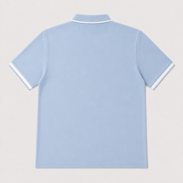 Camiseta 918053 Tipo Polo Azul Claro para hombre