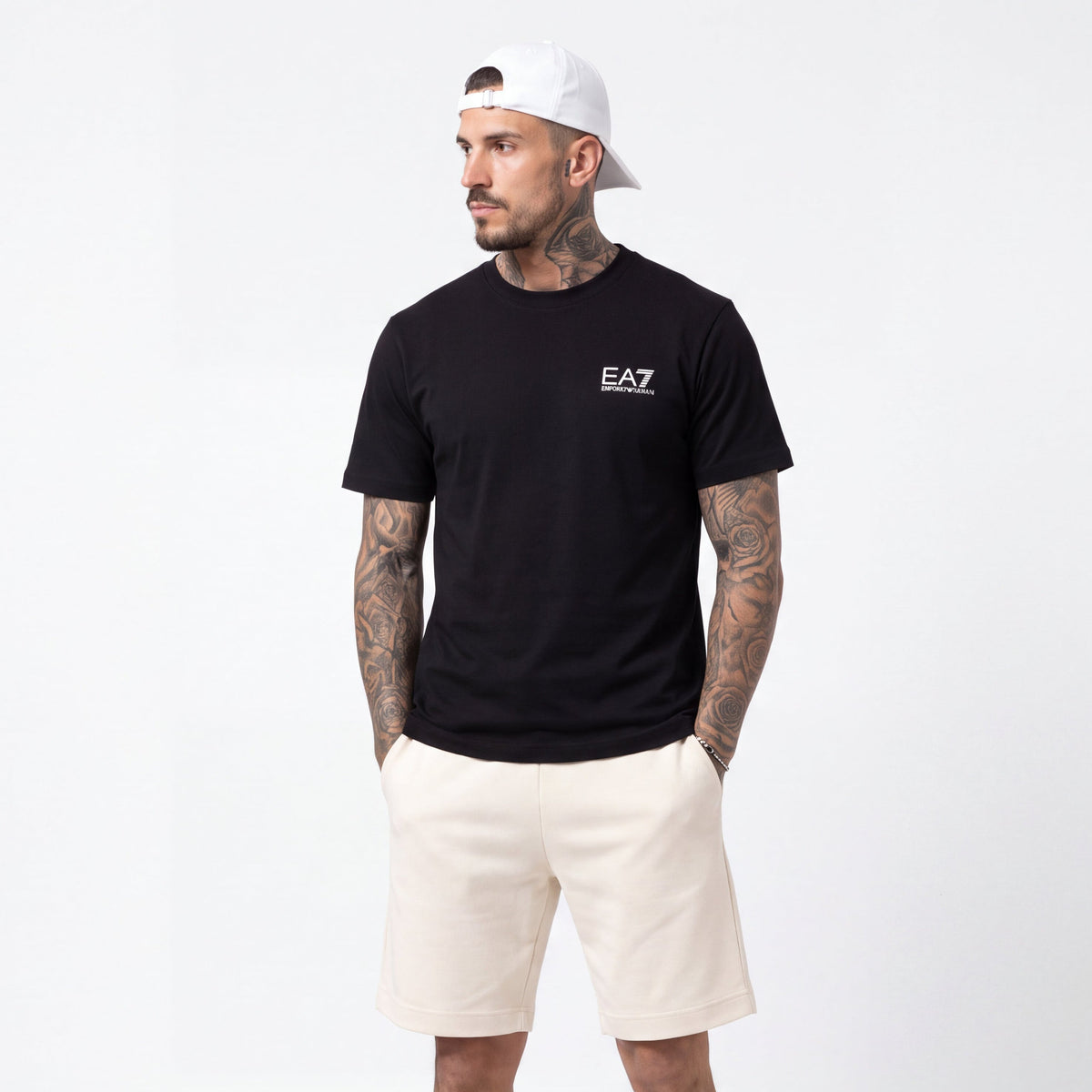 Camiseta 921017 Estampada Negra Para Hombre