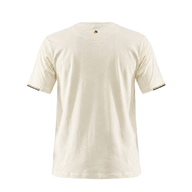 Camiseta 921036 Básica Crema para hombre